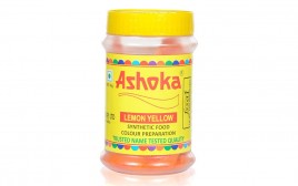 Ashoka Lemon Yellow Synthetic Food Colour Preparation  Jar  80 grams